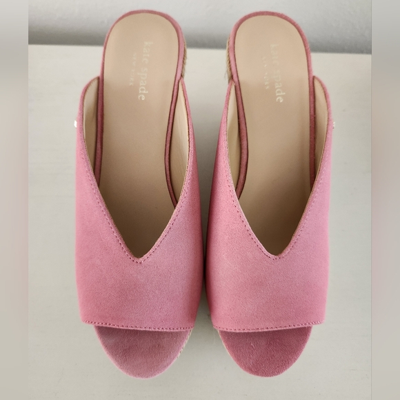 Kate Spade Pink Thea Wedge Sandals 8.5 - Picture 3 of 9
